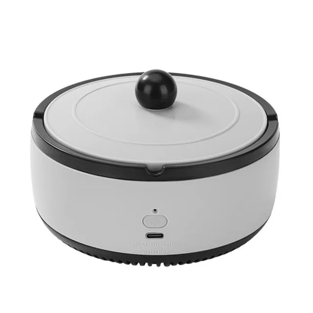 PIHARVA 2-in-1 Air Purifier Smart Ashtray | Electronic Ashtray with Filter | Indoor outdoor Smokeless Air Vacuum Purification Camping Ash Trays for Cigarettes Smoke Removal Home,Office,Car (1-pcs)