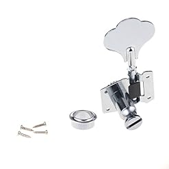Musiclily Mécaniques Basse 4 en ligne Open Gear Style pour Fender Jazz et Precision Bass 4 Cordes, Chrome - Les Beatles, Paul McCartney, John Lennon, RIngo Starr, George Harrison Musiclily Mécaniques Basse 4 en ligne Open Gear Style pour Fender Jazz et Precision Bass 4 Cordes, Chrome – Image 4