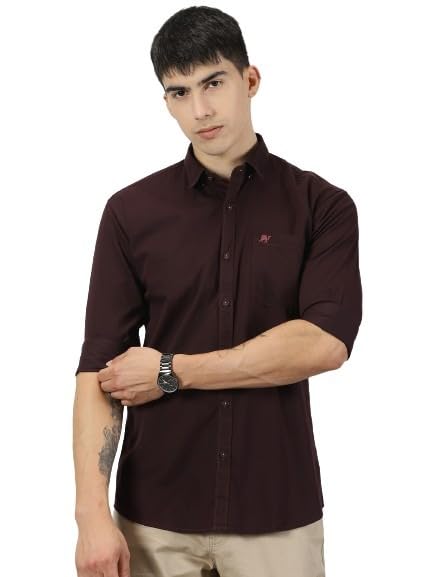 Journey EastJourney East Plain Cotton Shirt for Men,Full Sleeves for Casual & Formal Wear | Perfect for Office and Party Time | Boys Comfortable Shirt