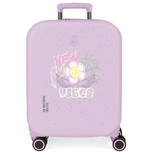 Valise cabine Enso New Vibes rigide violette pour voyager sans stress