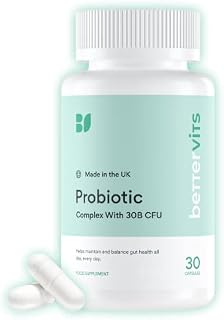 Bettervits Probiotic Complex | 30B CFU | Gut Health | Digestion | Bloating | IBS | with Prebiotic