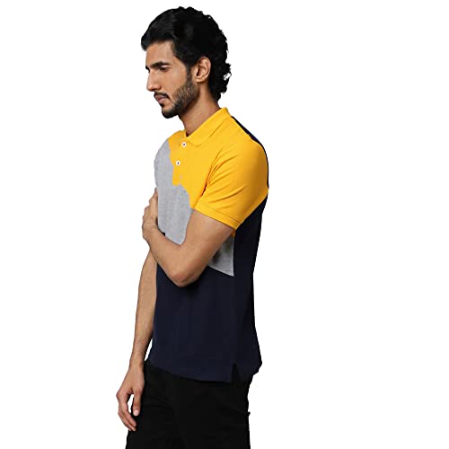 Image of STOP by Shoppers Patterned Cotton Blend Regular Fit Men's T Shirt