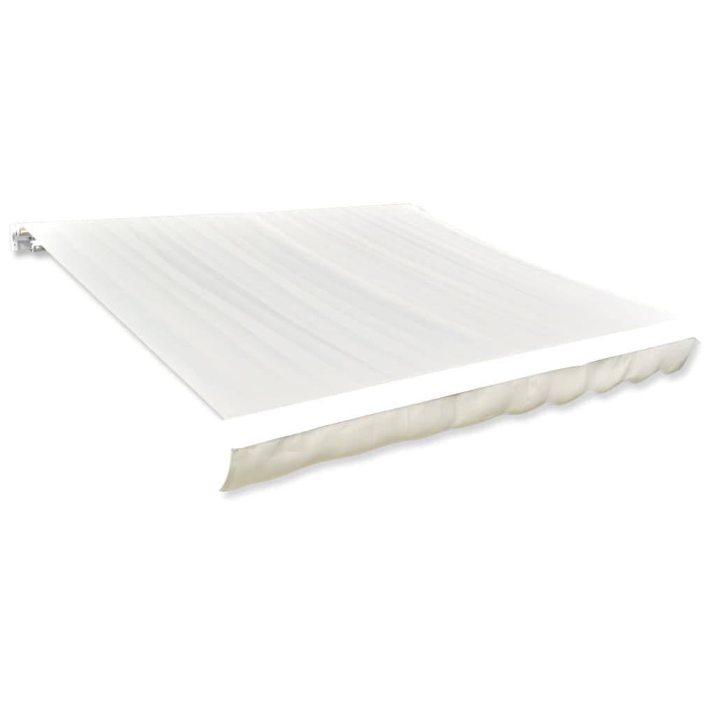 AUVYI Toldo de lona, color crema, 6 x 3 m (sin marco), tela de repuesto para toldos de balcón, protección solar, tela para exteriores, tela impermeable de alta calidad
