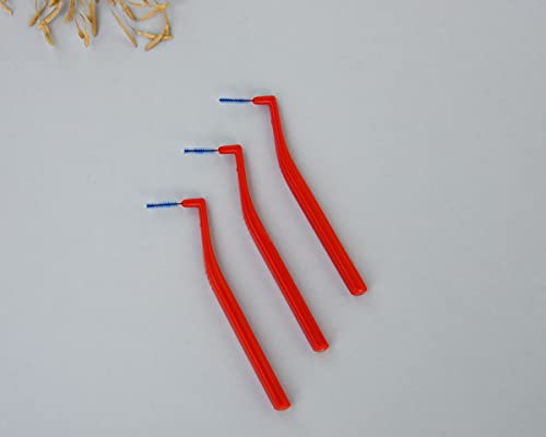 STIM Interdental Angular Proxa Brushes ISO 2 (Narrow Gap) | Angled Brushes for Deep Rear Teeth Cleaning & Gum Care | Pack of 2