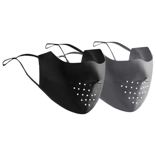 UV Face Mask Sun Protection, 2pcs UPF 50+ Sunscreen Mask, Breathable Sun Protection Mask, Washable Face Cover for Women Outdoor - Image 3