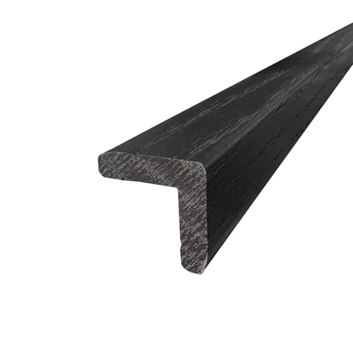Image of 1x1 Outside Corner Trim Moulding, Real Hardwood, The Millwork Outlet (Noir Black, 72 inch)