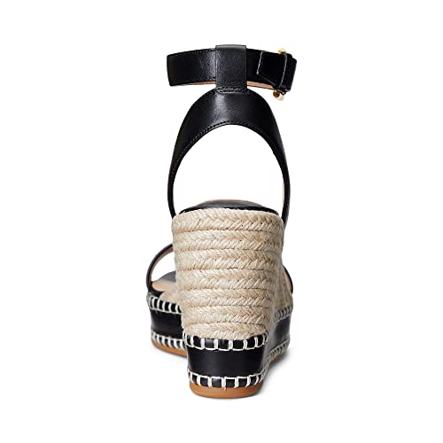 Image of Lauren Ralph Lauren Hilarie Burnished Leather Espadrille