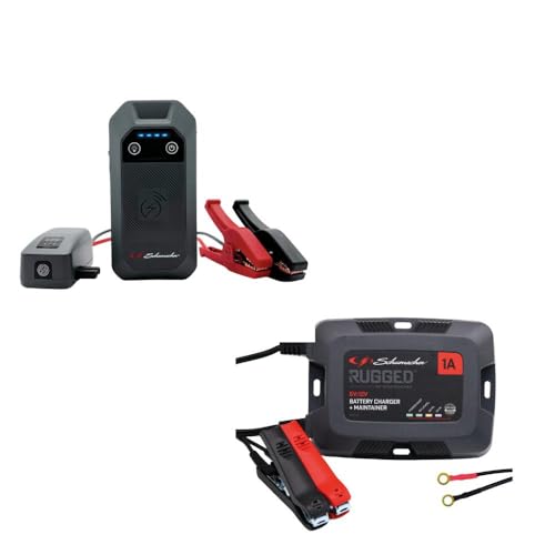 Booster SBX504 et chargeur SPX457 Schumacher pour relancer une batterie à plat