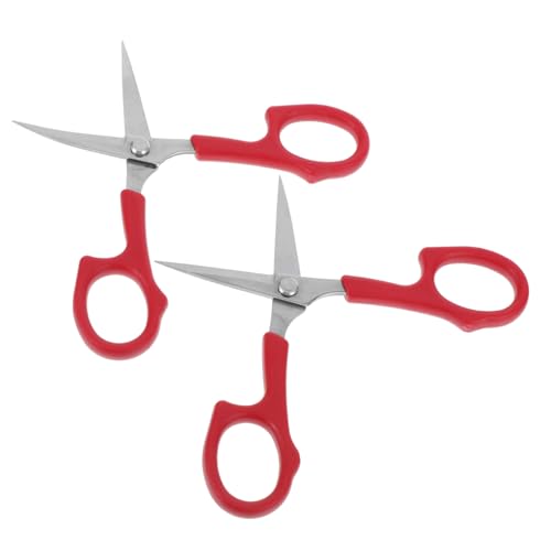 VICASKY 2pezzi Forbici Per Sopracciglia Professionali in Acciaio Strumento Di Bellezza Per Taglio Preciso Di Capelli Baffi e Peli Del Naso Compatto e Leggero Per Uso Quotidiano