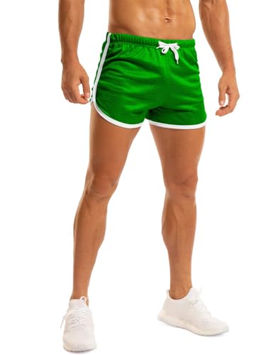 Image of Ouber Men's Fitted Shorts Bodybuilding Workout Gym Running Tight Lifting Shorts
