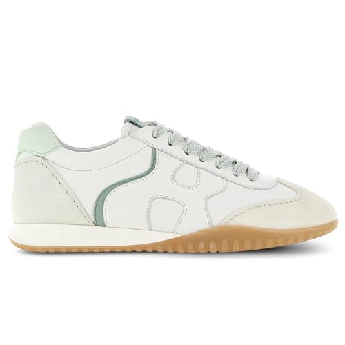 Prodotto HOGAN 100% originale Hogan Sneaker da Donna Olympia-Z Bianco e Verde Acqua - HXW5650DO01 T430SUF - Taglia 36