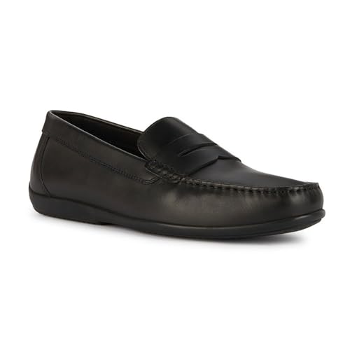 Geox U Ascanio C, Moccasin Uomo, Nero, 42 Eu - 3