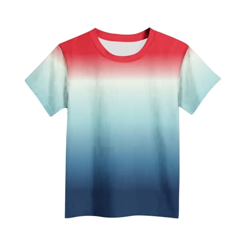 Kids Gradient Shirt Short Sleeve T-Shirt Summer Tops Graphic Tees Cotton Tshirts for Boys Girls2