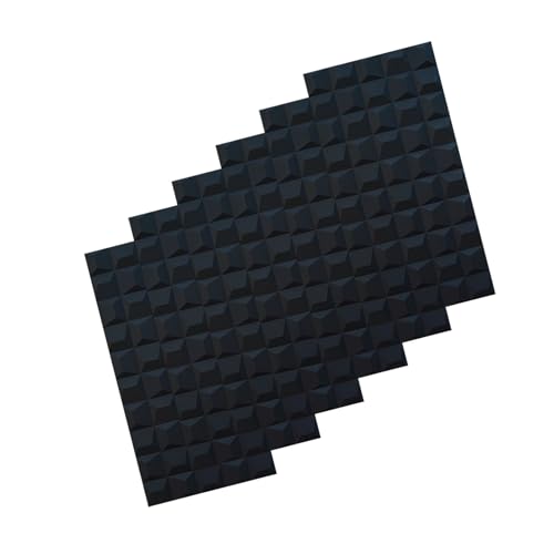 Paneles decorativos pared salon y dormitorio placas geometricas 3D Vibeo negras