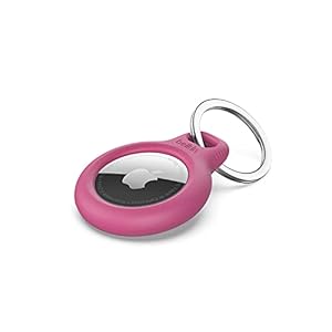 Belkin F8W973 AirTag Case with Key Ring (Secure Holder Protective Cover for Air Tag with Scratch Resistance Accessory…