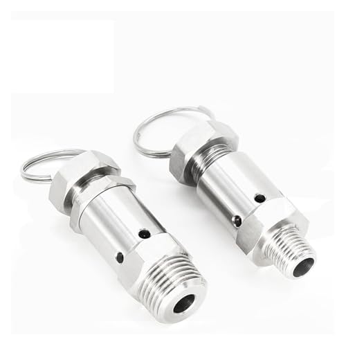 DSZUJTYROP 1pc 1/2' 0.3Mpa Stainless Steel Adjustable Air Release Pressure Valve