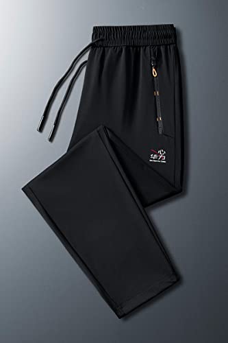 Men's Casual Pants for Obese Lightweight Joggers Quick Dry Cargo Track Running Workout Athletic Travel Golf Pants4