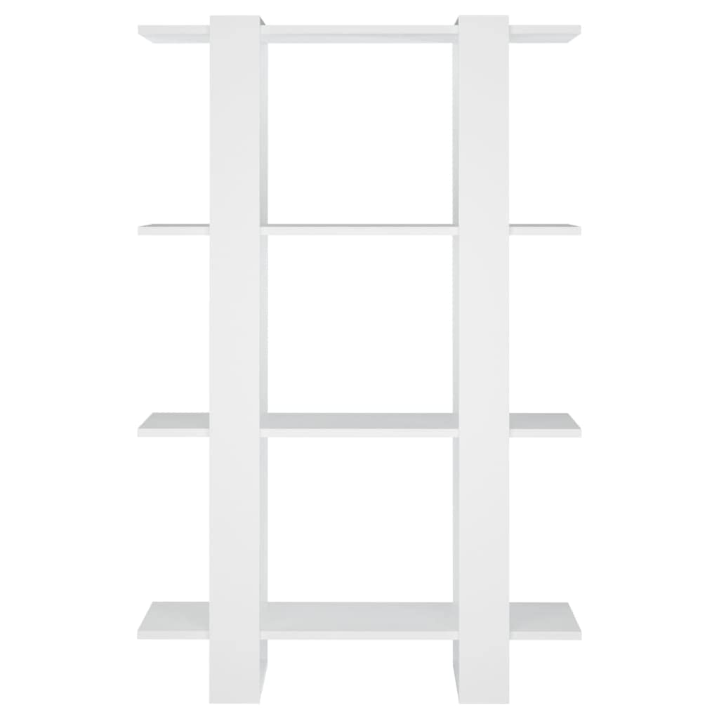 Bücherregal aus Holz, 80x30x123,5 cm, als Raumteiler nutzbar – Robustes und stabiles Regal für Bücher, Zeitschriften, DVDs und Dekoration, pflegeleicht mit feuchtem Tuch