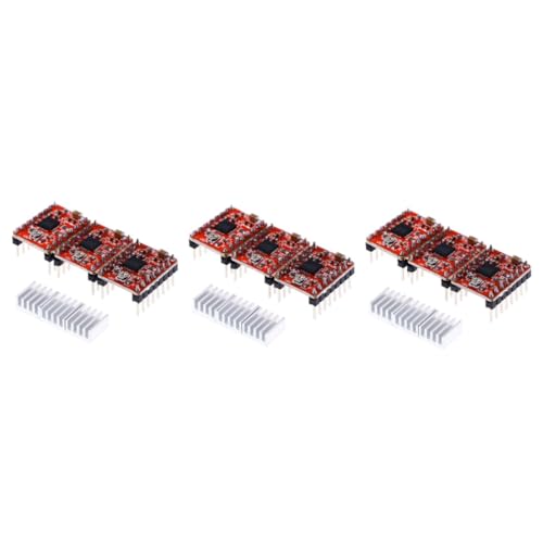 Healeved 15pcs Stepstick Stepper Motor Driver Heat Sink for Printer Accessories Stepper Motor Controller Module