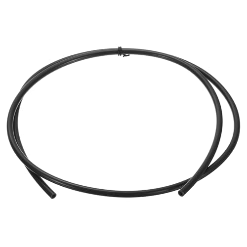 sourcing map 1M/3.3ft PTFE Tube,4mm IDx6mm OD PTFE Tubing,Black