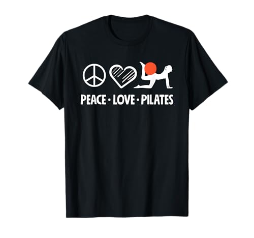 Pilates Peace Love Pilates Fitness Camiseta