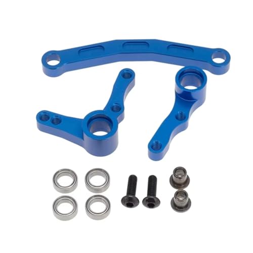 Image of For Redcat For Blackout XTE SC XBE Pro 1/10 Aluminum Steering Assembly Upgrade Parts Accessories Model Accessory Assemble Rc Models Accessories(Blue)