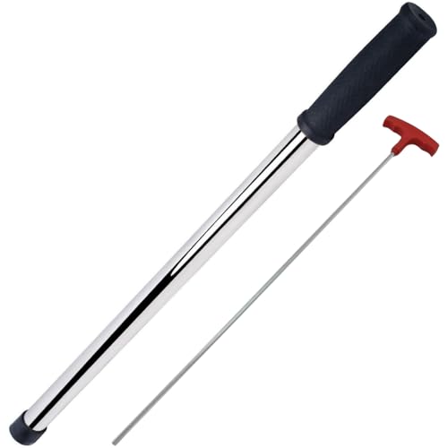 30 inches Extra Long Heavy Duty Swimming Pool Safety Cover Installation Removal Rod Tool Plus Anchor Hex Key - Rod with Hex Key Combo
