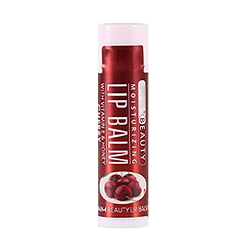 Bálsamo labial portátil rápido para uso diario de una sola variedad de bálsamo labial hidratante, hidratante, base con sabor a fruta (D, talla única)