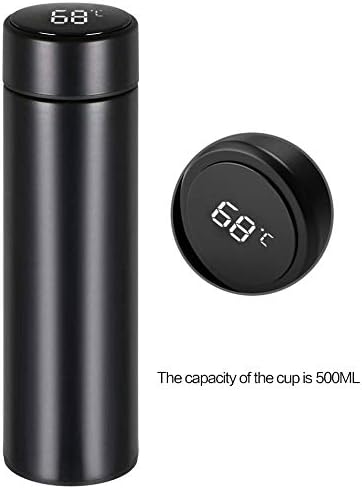 500ML Thermos Mug, LED Screen Touch Display Temperature, Double Stainless Steel Insulation, Travel Mug, Automotive Commercial Cup, Mug, Suitable For Hot And Cold Beverages,Coffee Or Tea Cups
