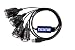 TECHTOO 4 Port Professional FTDI CHIP USB to RS232 Serial Cable DB9 Serial Adapter Converter 9-Pin Male to Male with Hexnuts