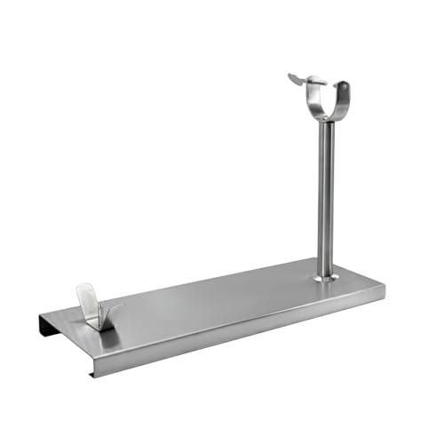 Fackelmann Jamonero Acero Inoxidable, Acero Inoxidable 49x34x16 cm, Base Antideslizante con Goma, Diseño Profesional y Minimalista, Alta Durabilidad, Apto para Uso Intensivo