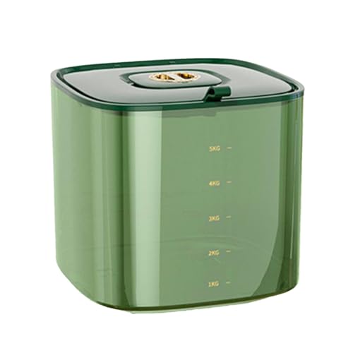 Contenedor Para Arroz – Dispensador De Hermética A Prueba De Fugas, Contenedor De Alimentos Secos | Almacenamiento Perfecto En La Despensa De La Cocina Para Harina De Trigo, Cereales, Aperitivos,