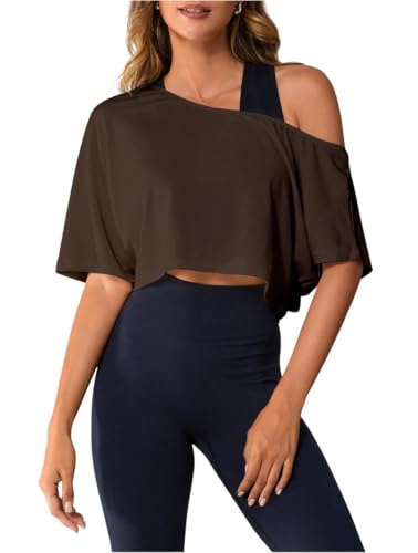 トップス MULTI SHOULDER PARTS RIB TOPS Eaphi Signature Rib Asym One Shoulder Support Top | Athleta
