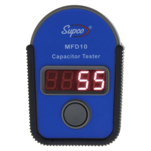 Supco Capacitor Tester MFD10 w/ LED Display, 0.01 to 10000mF Range, +/- 5% Accur