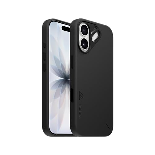 Image of Aulumu A17 Vegan Leather iPhone 17 Case | Camera Control | Luxury Comfort | Compatible with MagSafe | Complete Wrap-Around - Black