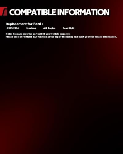 Image of Torchbeam Rear Brake Caliper Right for Ford 2005-2014 Mustang, Rear Right Caliper Replace # 18B4927