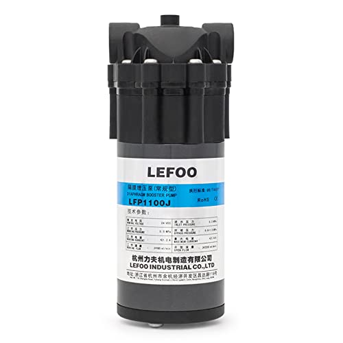 Lefoo Water Pressure Diaphragm Pump 24 Volt 100Gpd For Reverse Osmosis System Water Purification Pressure Booster Home Camping Rv Agricultural Irrigation(3/8"Npt"O") #TOP2