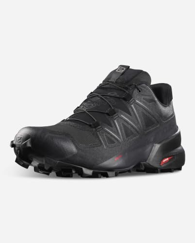 Salomon Speedcross 5 Gore-Tex Damen Trail Running wasserdichte Schuhe, Wetterschutz, Aggressiver Grip, Präzise Passform, Black, 39 1/3