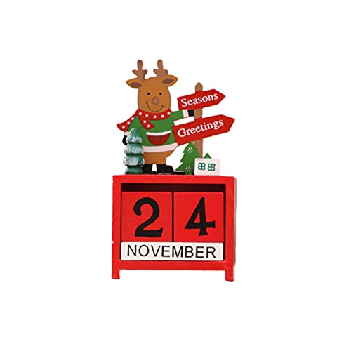 Ornements de Calendrier de Noël Créatifs Ornements de Calendrier de Noël Exquis Ornements de Calendrier de Noël Durable pour la Décoration de Noël ou L'enregistrement de la Date (Rouge) Cover