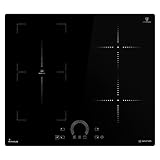 KKT KOLBE Induktionskochfeld 60 cm Autark | 8,2 kW | Rahmenlos | 4 Zonen Kochplatte | 9 Stufen | Flexzone | Schnellaufheizung | Touch Slider | Automatik-Timer | Induktion | IH85901FZ