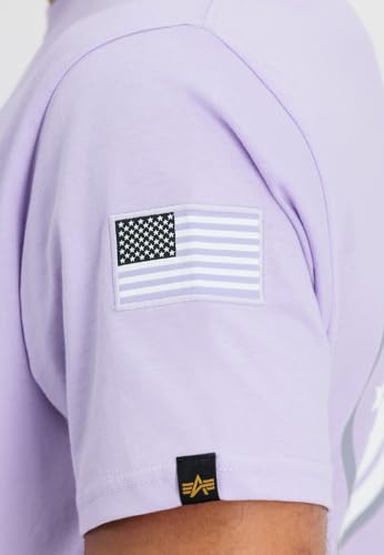 Alpha Industries Space Shuttle T T-Shirt für Herren Pale Violet – Ansicht 5