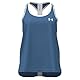 Under Armour Mädchen Tech Knockout Tank, atmungsaktives Mädchen Sporttop, ultraweiches Sport Tank Top,Blue Atlantis / / White,YSM