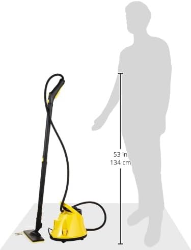 Close-up of the Kärcher SC 3 EasyFix water tank cap with descaling cartridge indicator