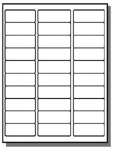 Address Labels 1 X 200 Sheets 30 UP Fit Sizes 5260 5520 5810 Compatible Sticker Labels (6000 Labels)