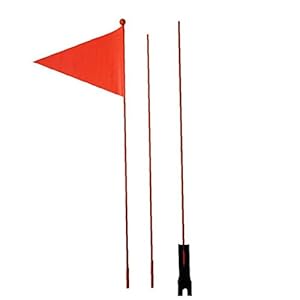 Bike Sicherheitsflaggen, Reißfeste Kinder Fahrradsicherheit Dreieckige Flagge Wasserdichtes Fahrradfaser-fiberglas-Pole-Signal Mit Montagehalterung