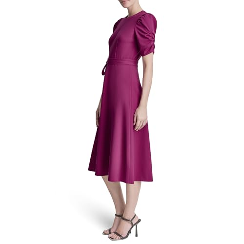 Image of DKNY Women's Jewel Neck Scuba Crepe Dress