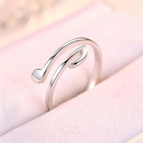 Bague note de musique anneaux ajustables résolvant le problème de taille