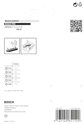 Embout PRO Torx Bosch pour éviter la casse sur votre visseuse