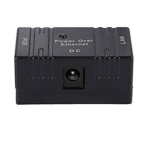 Mini POE Injector/Splitter Universal RJ45 Connector AP Network Bridge Power Supply Module 2 Port Combiner(Black,White) (Black)