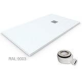 Pizarra PLATO DE DUCHA DE RESINA PIZARRA CARGA MINERALES GEL COAT 70x120 cm Blanco RAL 9003
